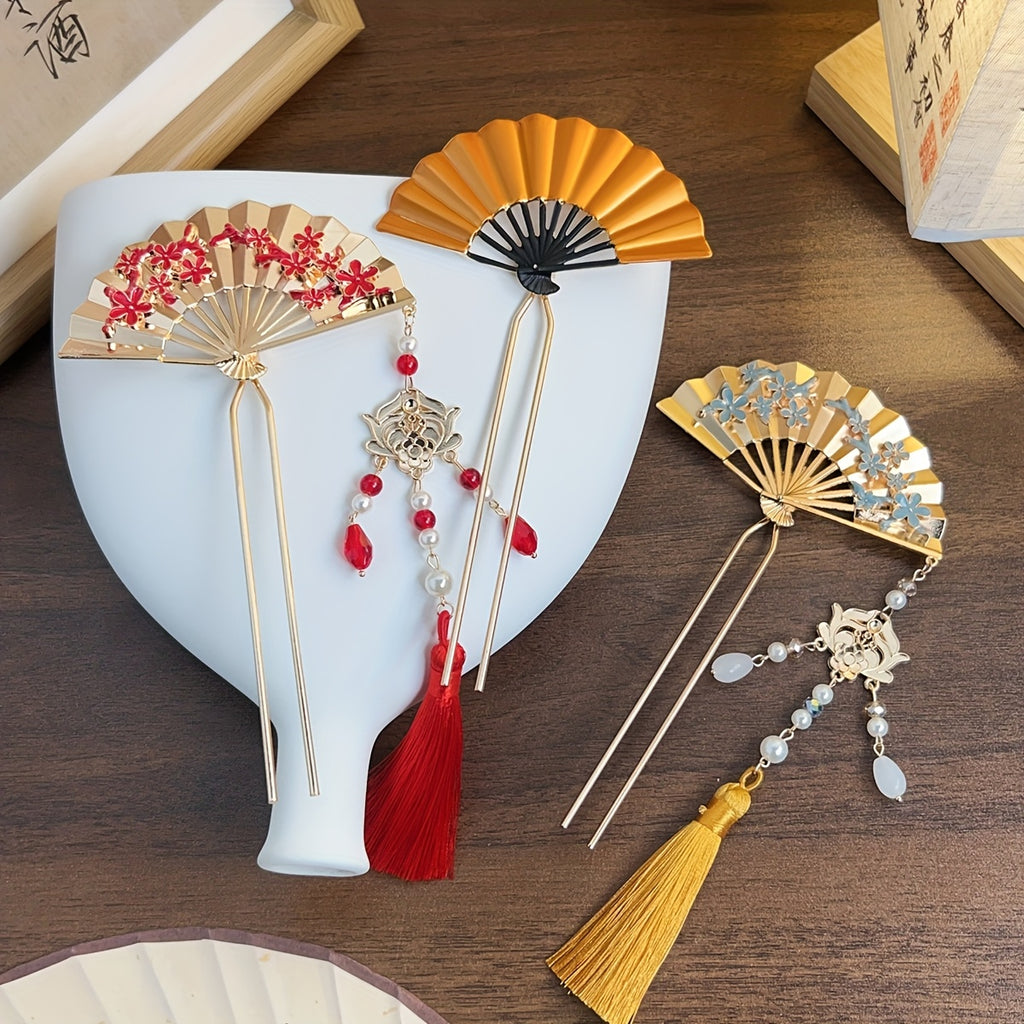 3pcs, High-end Chinese Hairpin, Featuring a Chinese Style, Bridal Braided Comb, Elegant Flower Fairy Hair Clip, Maifan Dress Accessories Hair Clip, Suitable for Various Occasions, Weddings, Gifts, Photography, Festivals, Party Clothing and Other Dress Up