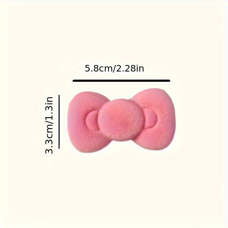 2/4/6pcs Elegant Pink Bow Hairpin Cute Sweet Bow Shaped Hairpin Women'S Daily Use Hair Accessories