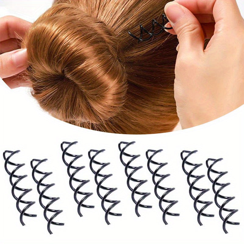 10/20pcs Spiral Spiral Screw Needle Hairpin - Simple Ball Creation, Lossless Round Metal Accessory for Women'S Hairstyles, Suitable for Weddings And Daily Use, Wedding Hair Accessories | Lili Hairpin | Stable Clamping Clip, Hairpin for Hair