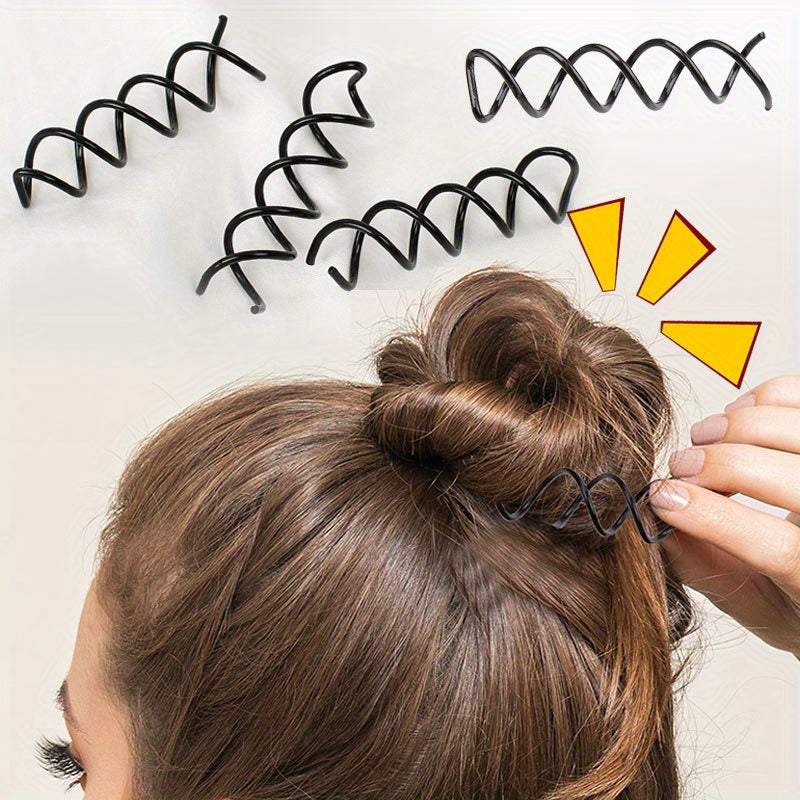 10/20pcs Spiral Spiral Screw Needle Hairpin - Simple Ball Creation, Lossless Round Metal Accessory for Women'S Hairstyles, Suitable for Weddings And Daily Use, Wedding Hair Accessories | Lili Hairpin | Stable Clamping Clip, Hairpin for Hair