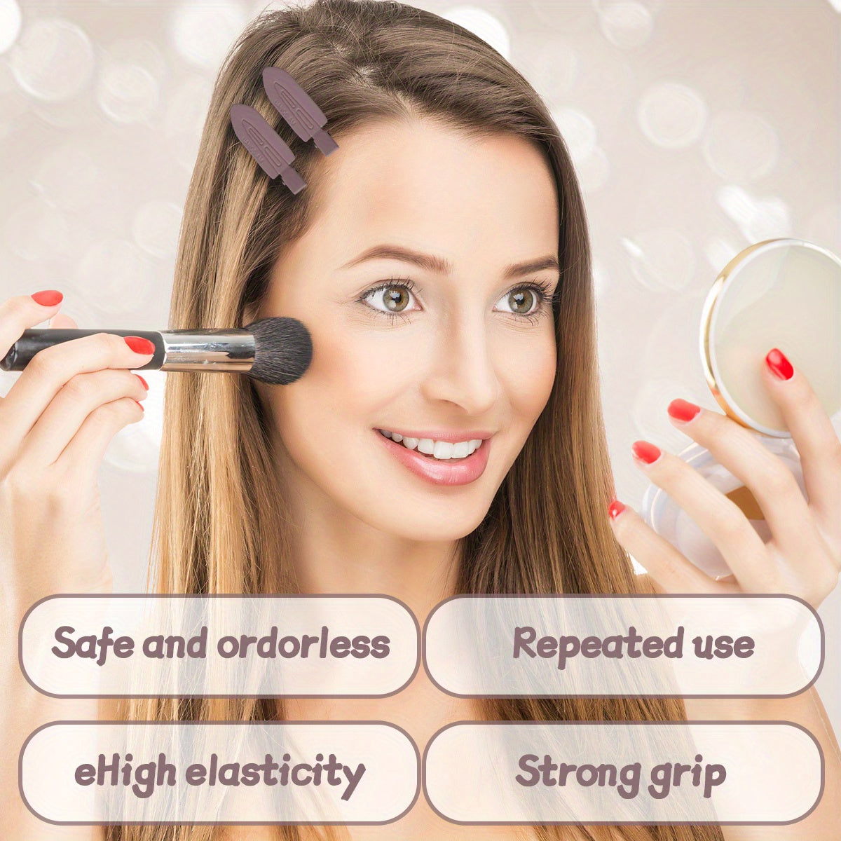 100 PCS Vintage Style No-Crease Hair Clips Set, Elegant Simple Side Bangs Hairpins, Plastic Hair Accessories for Women, Ideal for Daily Wear & Gift-Giving, Suitable for 14+ Age Group