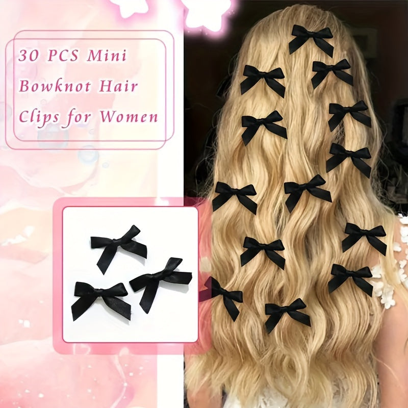 18PCS Mini Butterfly Bow Hair Clips - Non-Slip, Sweet Style, Cute Bowknot Hairpins for Women & Girls