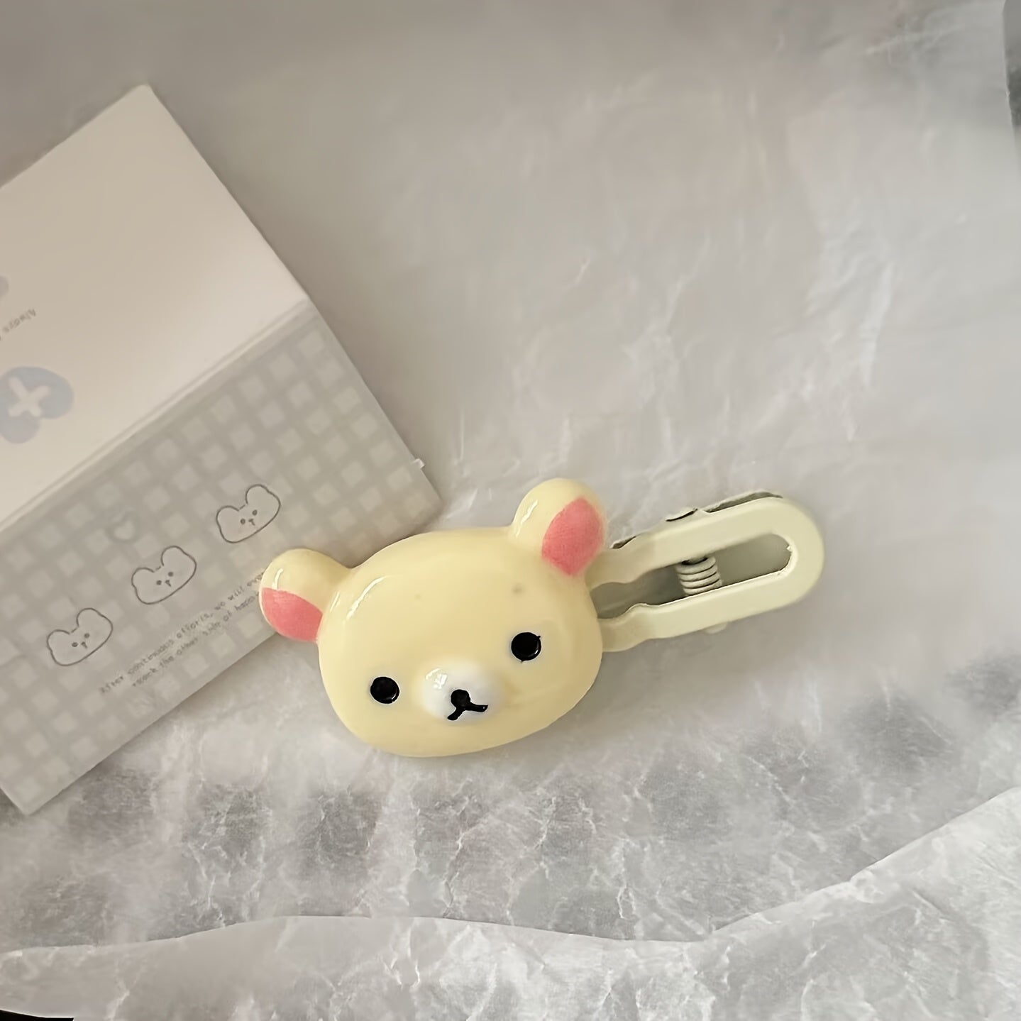 2pcs Cute Bear Hair Clips Set, Duckbill Side Clips, Women'S Adorable Hair Accessories, Perfect for Weddings, Parties, Beaches, and Everyday Style, Hair Accessories for Women, Hair Clips for Women Thin Hair, Hair Accessories for Women Thin Hair, Cute Hair