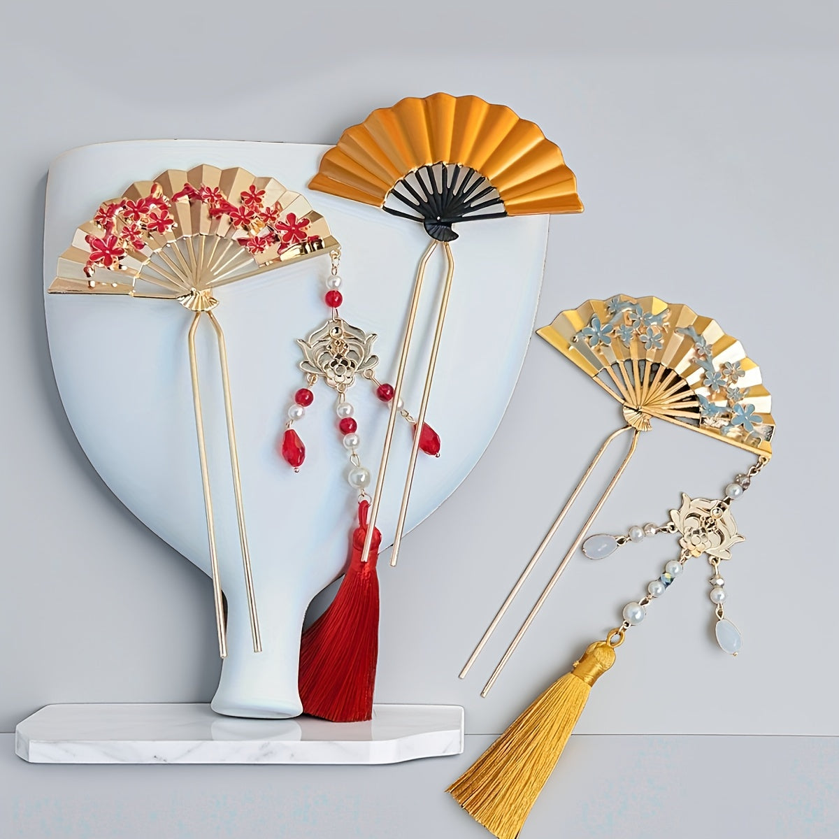 3pcs, High-end Chinese Hairpin, Featuring a Chinese Style, Bridal Braided Comb, Elegant Flower Fairy Hair Clip, Maifan Dress Accessories Hair Clip, Suitable for Various Occasions, Weddings, Gifts, Photography, Festivals, Party Clothing and Other Dress Up