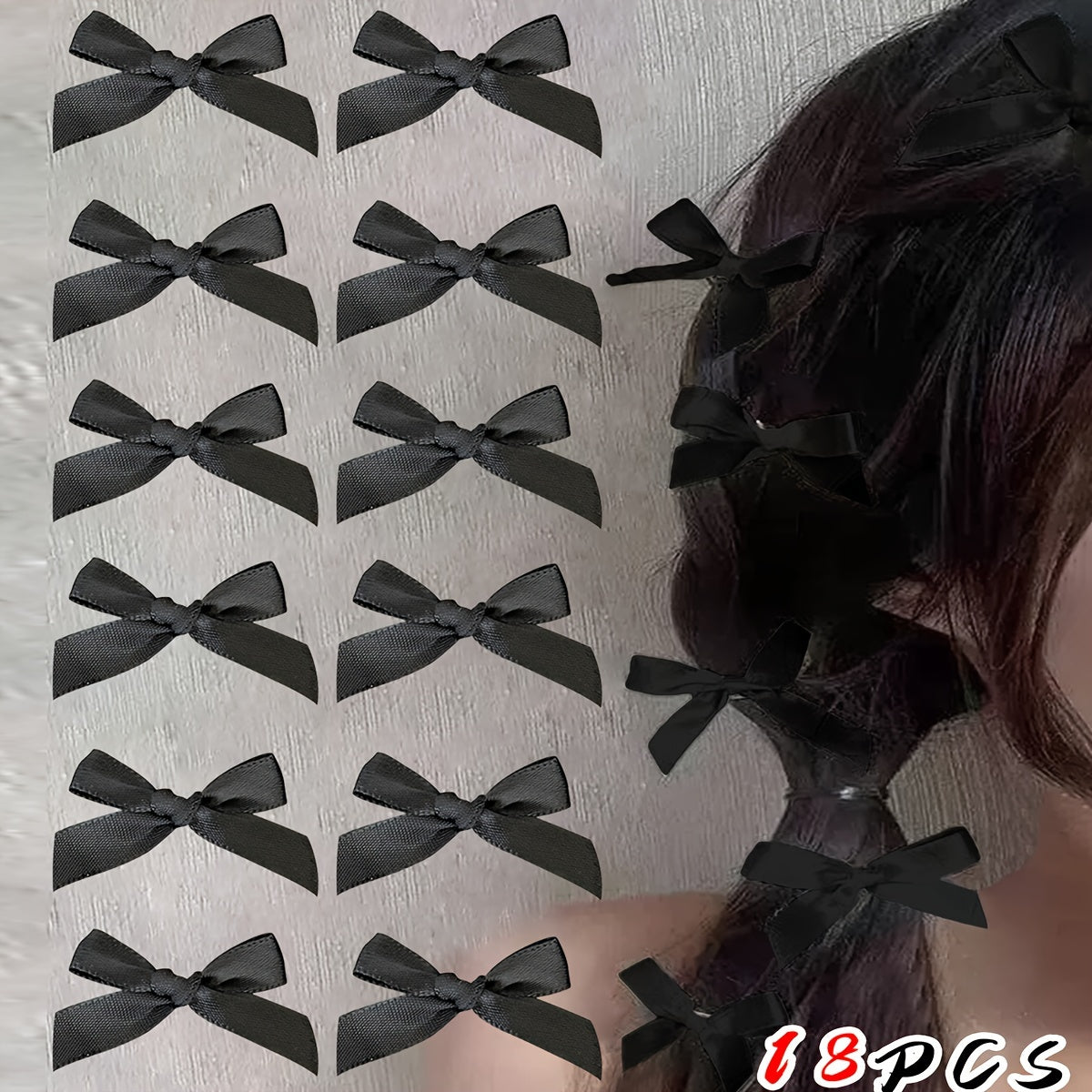 18PCS Mini Butterfly Bow Hair Clips - Non-Slip, Sweet Style, Cute Bowknot Hairpins for Women & Girls