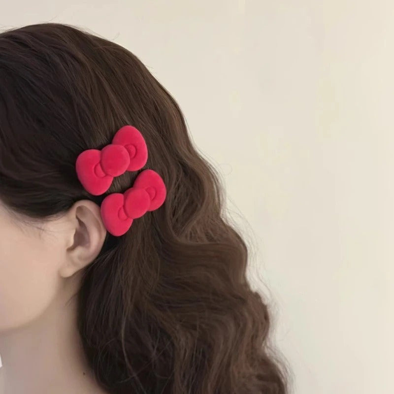 1pc Sweet Pink Bow Star Hairpin for Women Y2K Korean Style Heart Hair Clip Barrette Side Clip Headwear Hair Accessories