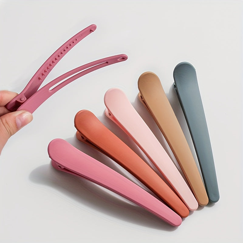 7-Piece Set of Chic Matte Duckbill Hair Clips for Women - Simple, Versatile, and Durable Hair Accessories for Everyday Styling, Photography Props, and Thoughtful Gifts