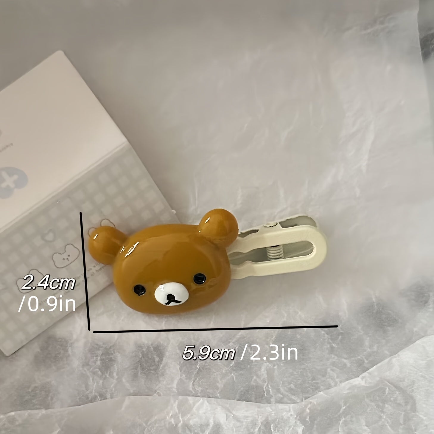 2pcs Cute Bear Hair Clips Set, Duckbill Side Clips, Women'S Adorable Hair Accessories, Perfect for Weddings, Parties, Beaches, and Everyday Style, Hair Accessories for Women, Hair Clips for Women Thin Hair, Hair Accessories for Women Thin Hair, Cute Hair