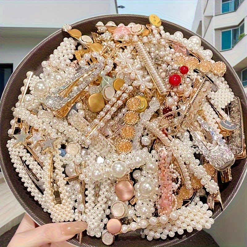 10pcs (48 Random Styles) Korean Side Hairpins, Bangs Clips, Back of Head Straight Clips, Cute Multi-Style Hairpins, Elegant Bow Hairpins, Suitable for Women'S Daily Use, Halloween Daily Gifts