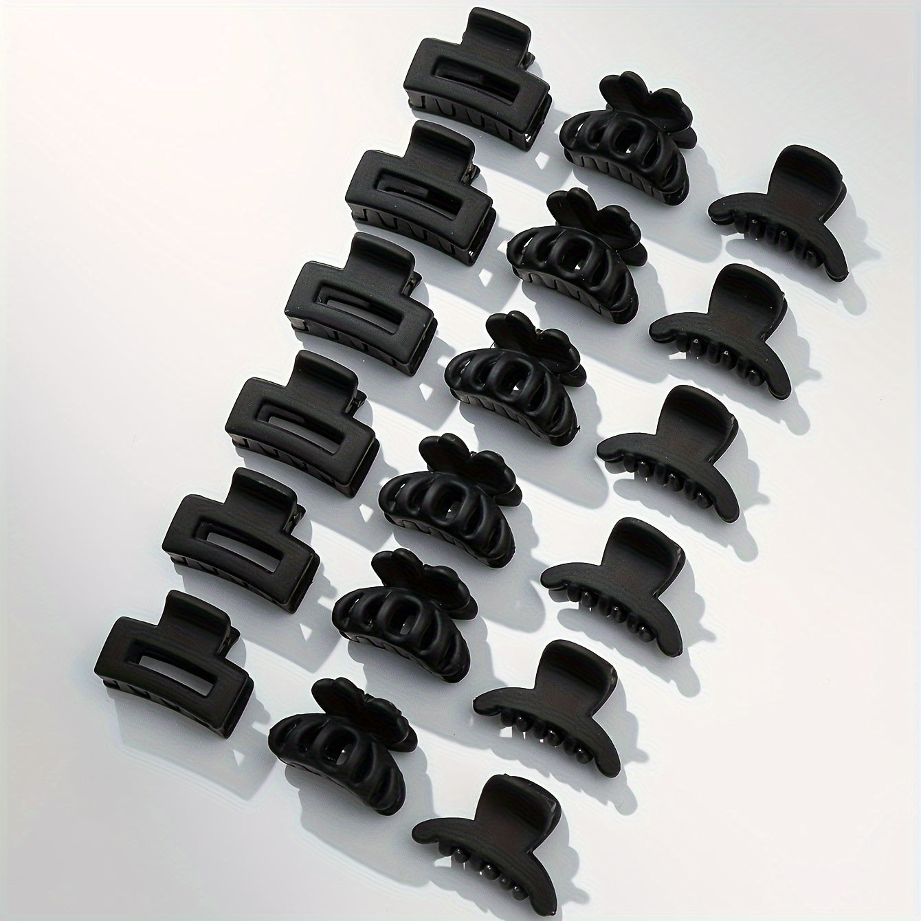 18pcs of small size black simple fashion hairpins hairstyle fixed hairstyle hairstyle Women's braid grab hairpins