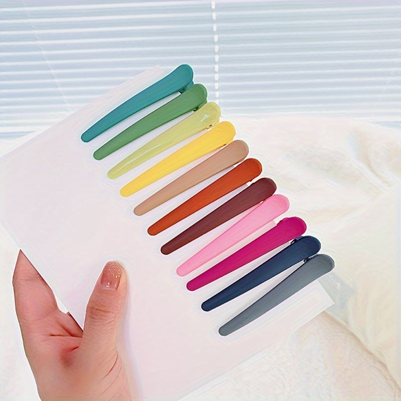 7-Piece Set of Chic Matte Duckbill Hair Clips for Women - Simple, Versatile, and Durable Hair Accessories for Everyday Styling, Photography Props, and Thoughtful Gifts