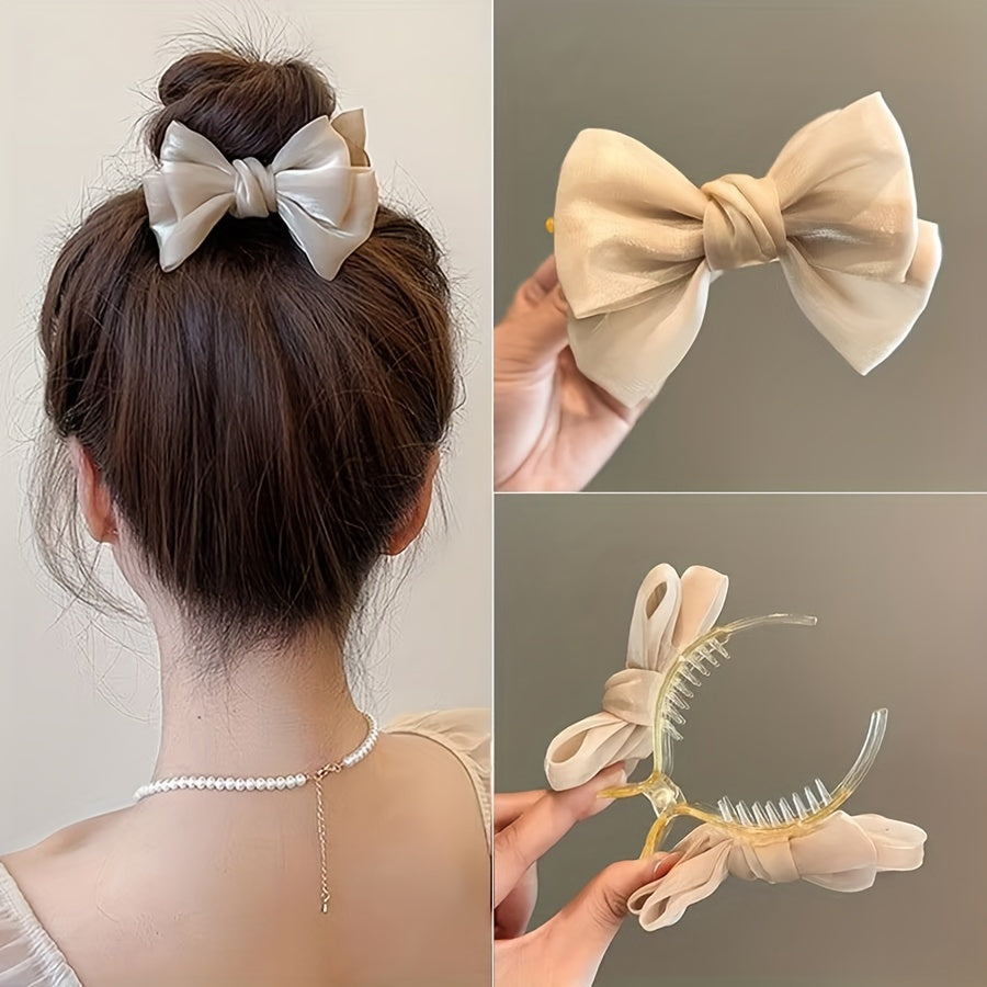 Elegant Butterfly Knot Hairpin for a Bun, Popular Among Women, Perfect for High Ponytails And Adds Charm to Hairstyles.