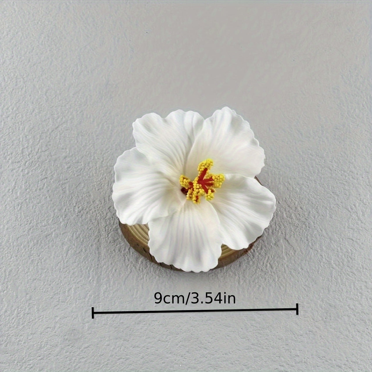 [Vibrant Bohemian Hair Pins] 20pcs EASYJOY Bohemian White Hibiscus Flower Hair Pins - Vibrant Beach Hair Accessories for Women, Artificial Plastic Hair Clips with Yellow Center, Mother’s Day Gifts, Dance Parties & Summer Vacations, Cute Hair Accessories,