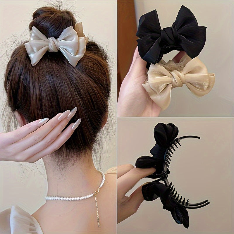 Elegant Butterfly Knot Hairpin for a Bun, Popular Among Women, Perfect for High Ponytails And Adds Charm to Hairstyles.